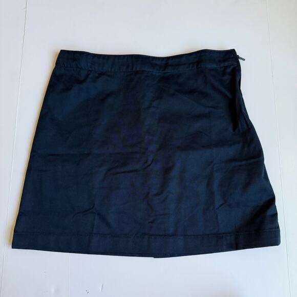 Lands End Girls Navy Chino Skort - Picture 2 of 8